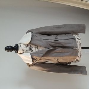 Bomber Jacket with Detachable Collar